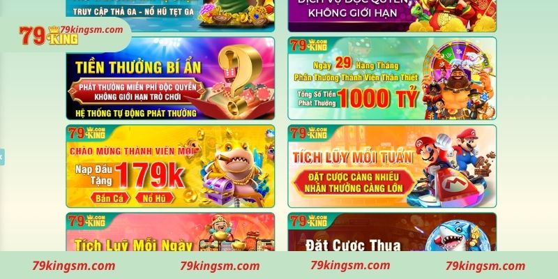 Khuyến mại 79king khác thường xuyên được tổ chức